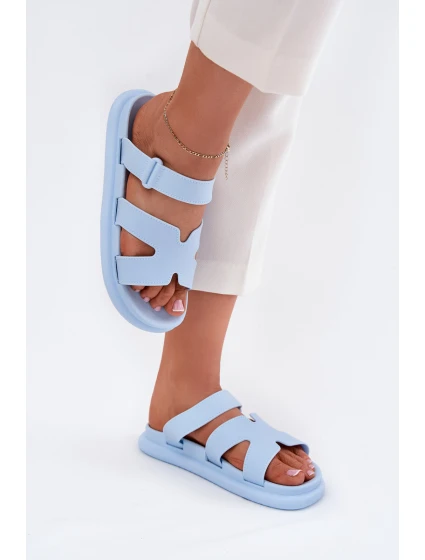 Dámské Gumové Pantofle S Páskem Modré Tavirae Dámské Gumové Pantofle S Páskem Modré Tavirae