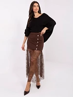 Sukně MI SD 3292.09P hnědá