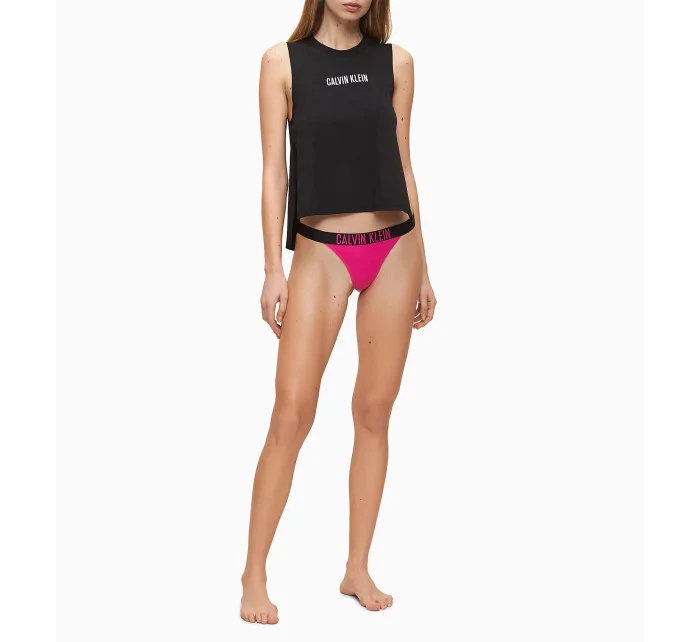 Plážový top KW0KW01009-BEH černá - Calvin Klein