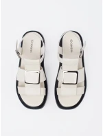 Trendy  sandály Jasnobeżowy dámské bez podpatku