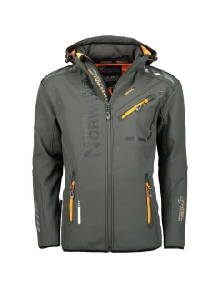 Geographical Norway Softshellová bunda Royaute DB 068 M WY8027H/GN/Dark Grey / Orange