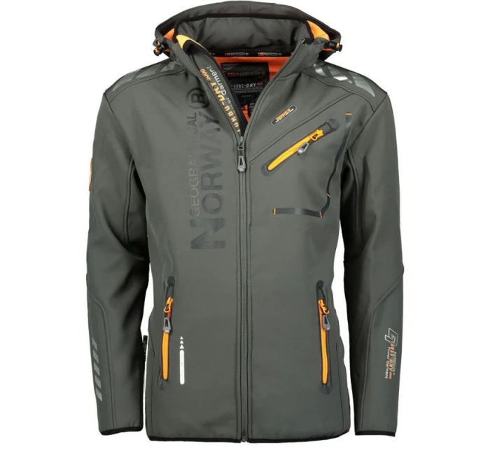 Geographical Norway Softshellová bunda Royaute DB 068 M WY8027H/GN/Dark Grey / Orange