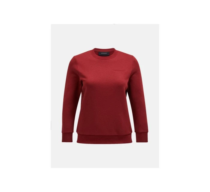 Bluza Peak Performance W Original Small Logo Crew bordowy
