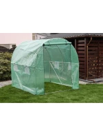 ZAHRADNÍ TUNEL 200x200x200 cm PE KONSTRUKCE ZELENÁ OCEL