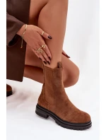 Dámské boty na zip Camel model 21758928 - Boto