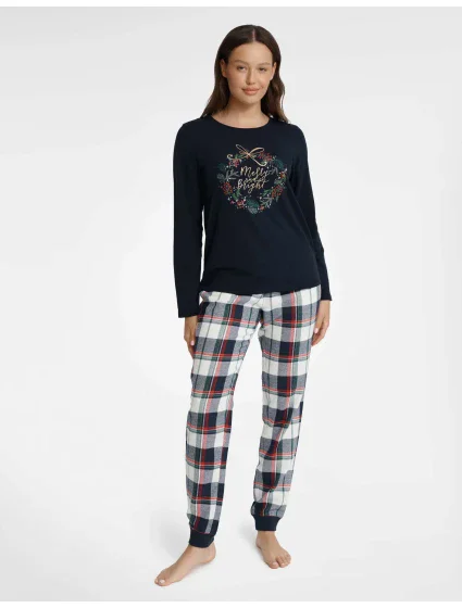 Dámské pyžamo Goldy 40939-59X Námořnická modrá - Henderson Ladies Dámské pyžamo Goldy 40939-59X Námořnická modrá - Henderson Ladies