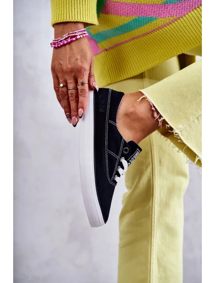 Dámské látkové tenisky Big Star KK274019 Černá Dámské látkové tenisky Big Star KK274019 Černá