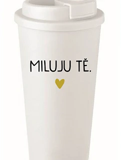 MILUJU model 22163666 bílý termohrnek 475 ml - Giftela