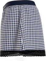 Dámské pyžamové šortky WOVEN SHORT PRINT UW0UW04944 02G tm. modro-bílé - Tommy Hilfiger Dámské pyžamové šortky WOVEN SHORT PRINT UW0UW04944 02G tm. modro-bílé - Tommy Hilfiger