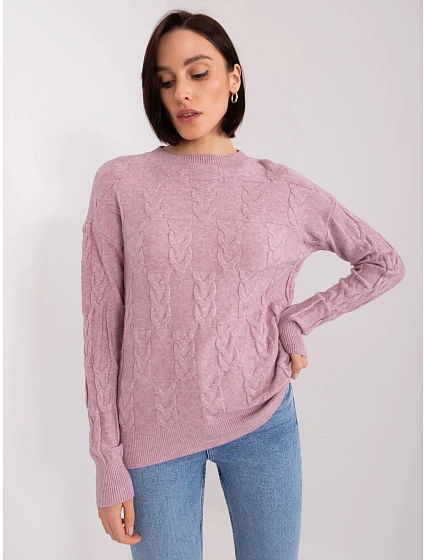 Dámský svetr AT SW model 21752779 Světle fialová - FPrice