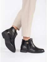 Trendy dámské kotníčkové boty na širokém podpatku Trendy dámské kotníčkové boty na širokém podpatku