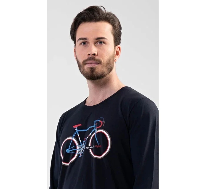 Pánská noční košile s krátkým rukávem Bike