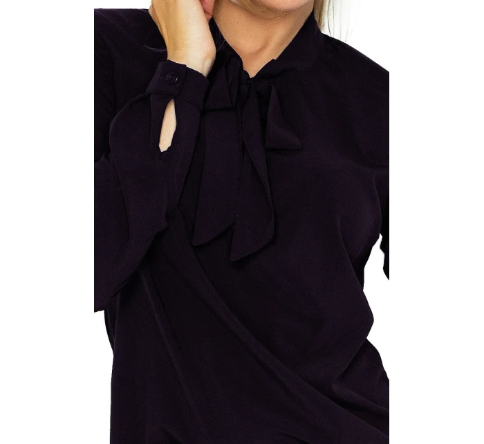 Černá halenka s vázáním model 4977360