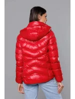 Červená krátká dámská zimní bunda (23066-(270)(1)) Červená krátká dámská zimní bunda (23066-(270)(1))