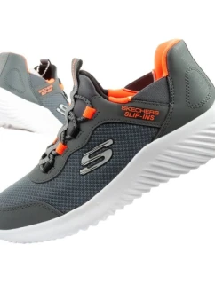 Skechers Bounder Slip-ins dětská sportovní obuv pro mládež šedá