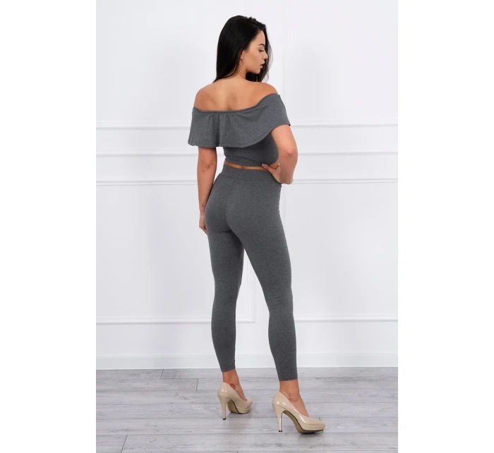 Sada s volánky grafit