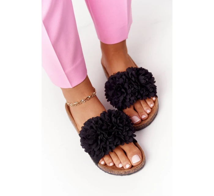 Nazouváky Na Korkové Podrážce Černé Flowerbomb Nazouváky Na Korkové Podrážce Černé Flowerbomb