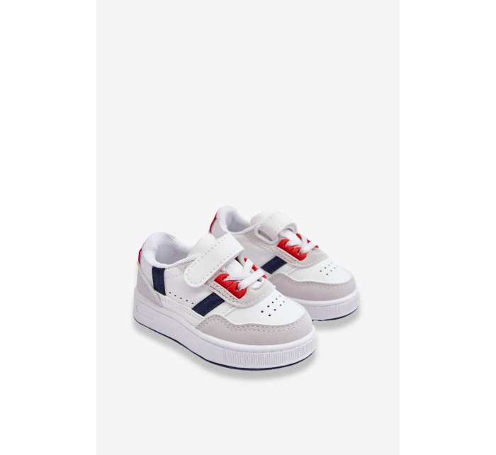 Klasické dětské sportovní boty bílé a Červené Marlin Klasické dětské sportovní boty bílé a Červené Marlin