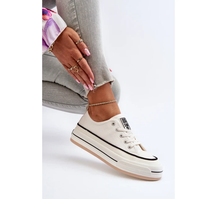 Dámské tenisky Big Star model 21653758 Bílé - Big Star Shoes Dámské tenisky Big Star model 21653758 Bílé - Big Star Shoes