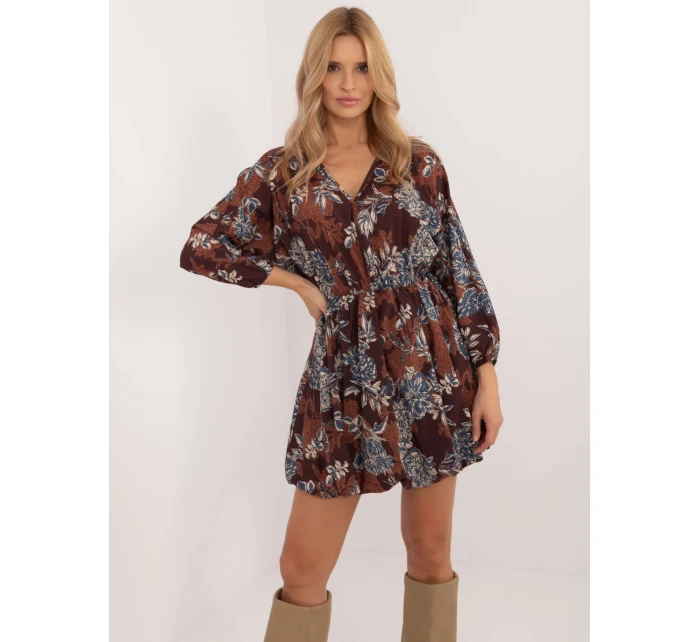 Šaty DHJ SK 19861 6.42 hnědá Šaty DHJ SK 19861 6.42 hnědá