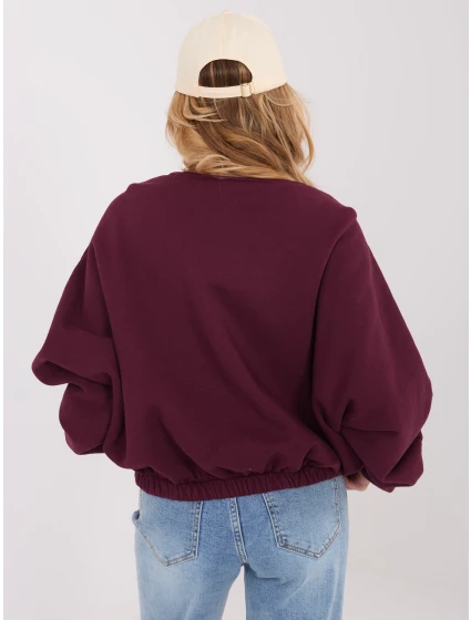 Bluza WT BL model 21859028 bordowy - FPrice Bluza WT BL model 21859028 bordowy - FPrice