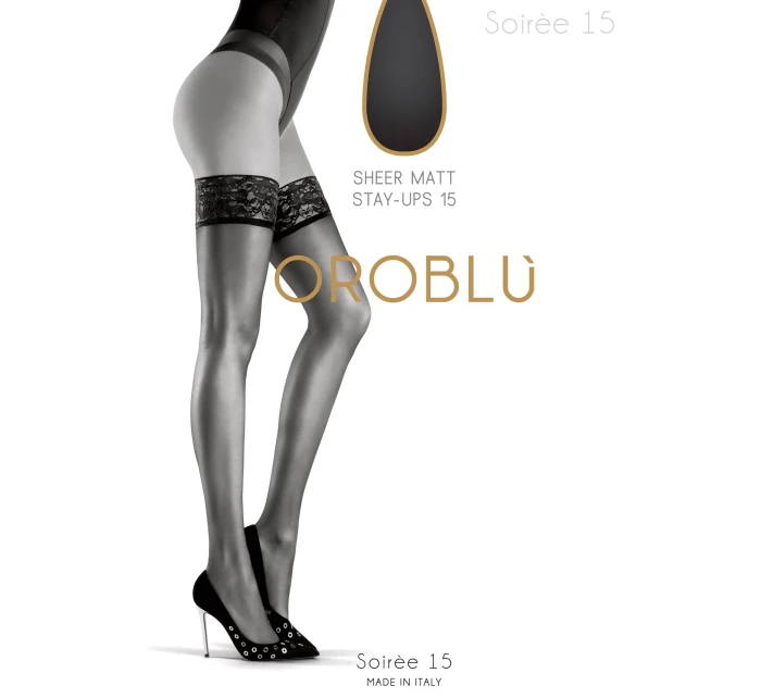 Punčochy samodržící Soirée 15 VOBC01007 slunce - Oroblu