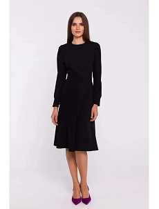 Rozšířené šaty S378 černé - Stylove