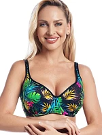 Horní díl plavek Sumba P1201 černo-zelený - Fantasy