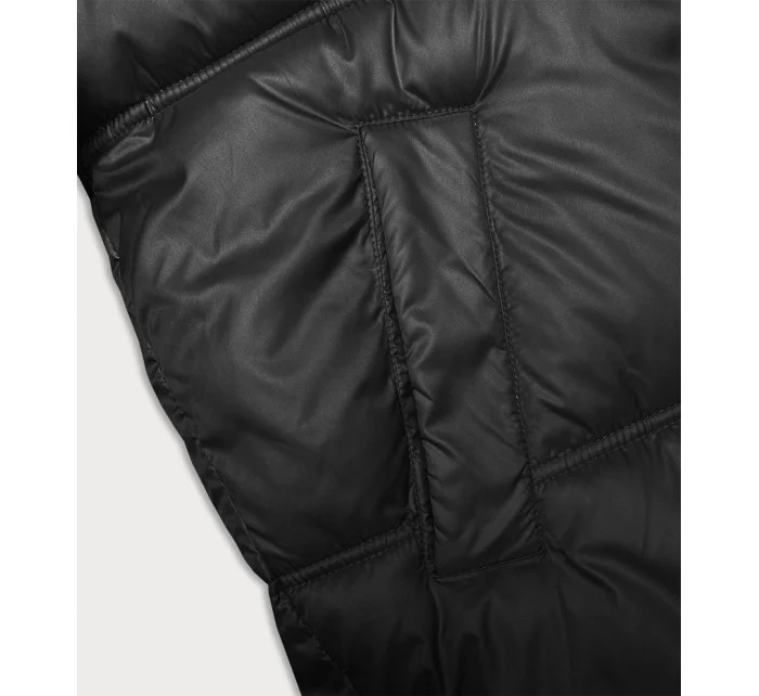 Černá dámská bunda se střihem typu model 21248007 - S'WEST Černá dámská bunda se střihem typu model 21248007 - S'WEST