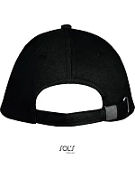 SOL'S Long Beach 5 panelová sandwich kšiltovka 25.0594 black/red SOL'S Long Beach 5 panelová sandwich kšiltovka 25.0594 black/red