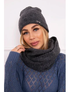 Dámská souprava s mohérem Pearl model 22103997 graphite - K-Fashion