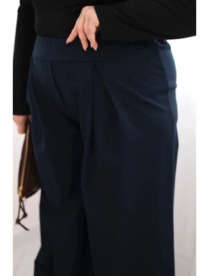 Dámské kalhoty Plus Size s širokými nohavicemi a model 21728703 - K-Fashion