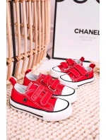 Dětské Tenisky Na Suchý Zip BIG STAR HH374202 červené Dětské Tenisky Na Suchý Zip BIG STAR HH374202 červené