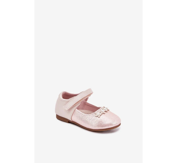 Dětské Baleríny Na Suchý Zip S Růžové model 21697129 - EVENTO