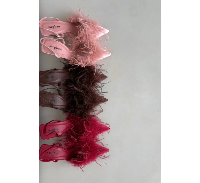 Lodičky s a patou růžové model 21715224 - Boto