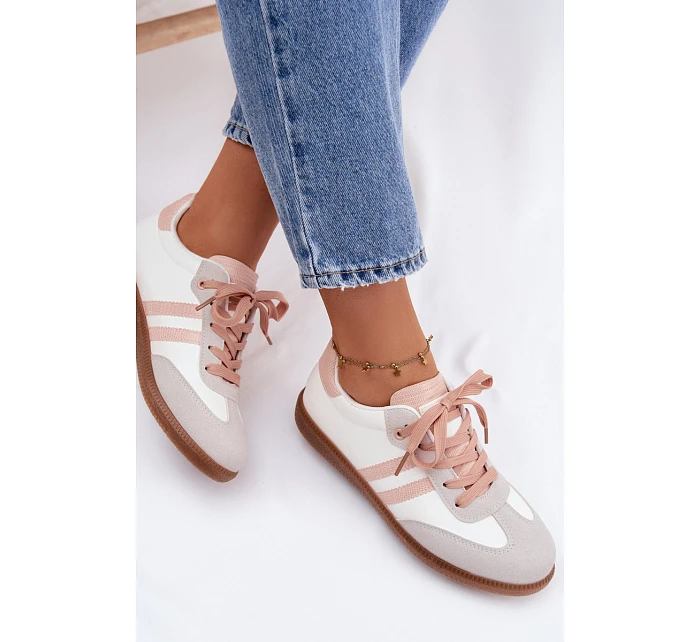 Dámské nízké tenisky Bílá-Růžová Loredis