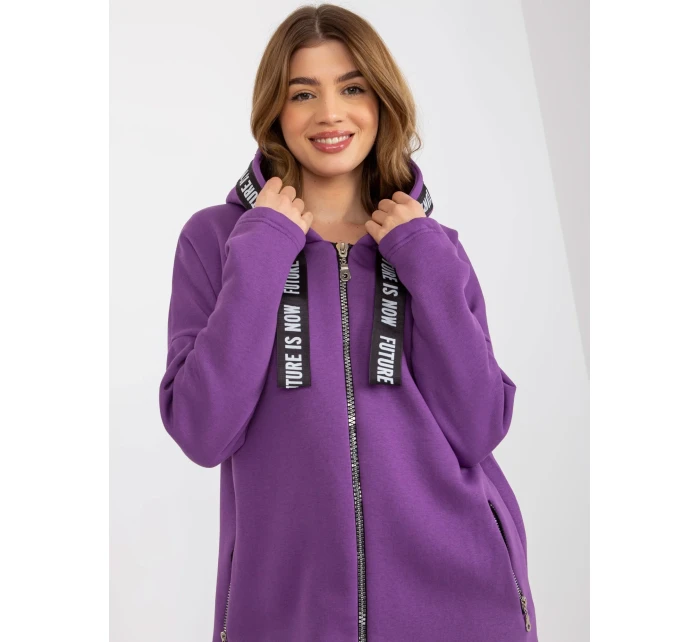 Mikina RV BL 6683.00P tmavě fialová