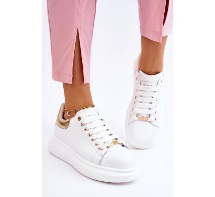 Dámská sportovní obuv GOE LL2N4011 Bílá a zlatá Dámská sportovní obuv GOE LL2N4011 Bílá a zlatá