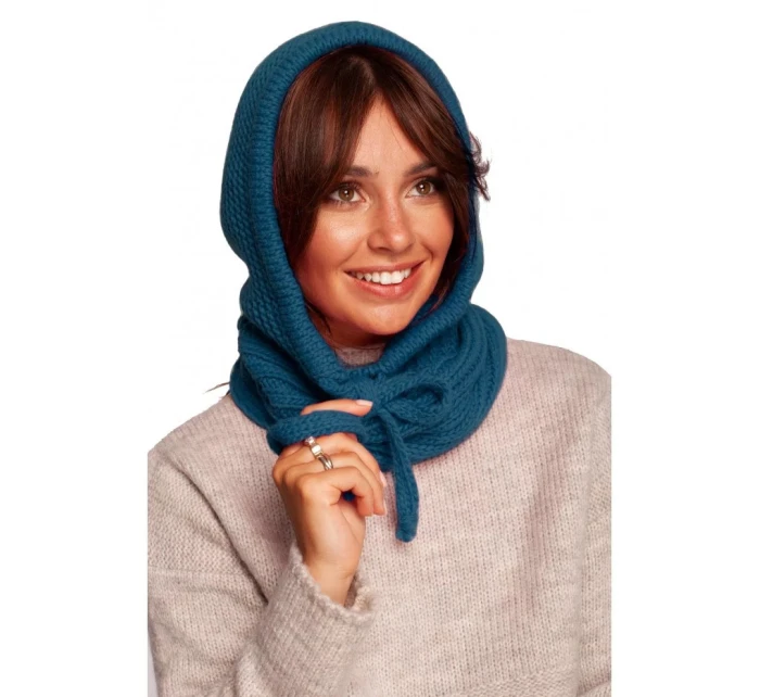 Dámská pletená kapuce model 21860815 béžová - BeWear Dámská pletená kapuce model 21860815 béžová - BeWear