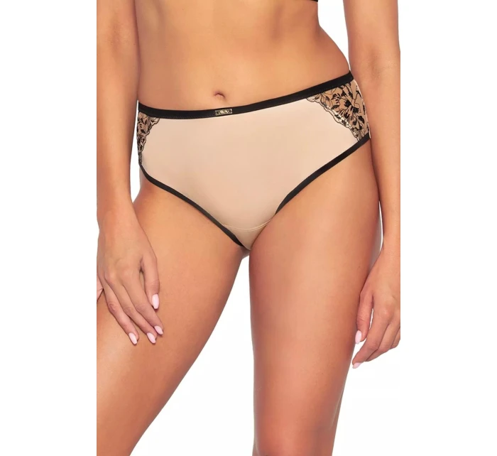 Dámské brazilky / kalhotky Retro 2061/B Tělová s černou - AVA
