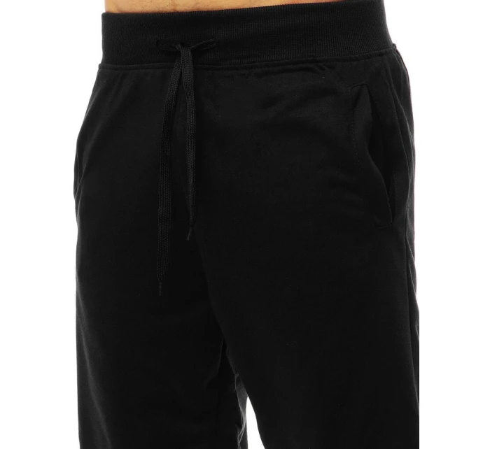 Pánské krátké teplákové šortky černé SX0824 Pánské krátké teplákové šortky černé SX0824