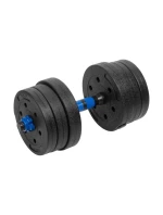 Nastavitelné bitumenové činky s konektorem 2x10 kg REBEL ACTIVE Nastavitelné bitumenové činky s konektorem 2x10 kg REBEL ACTIVE