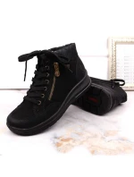 Nepromokavé kožené zateplené boty Rieker W RKR567 Nepromokavé kožené zateplené boty Rieker W RKR567