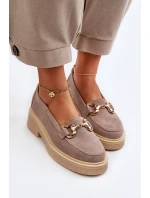 Zazoo 3429 Zamszové Dámské Mokasíny S Ozdobou Hnědé