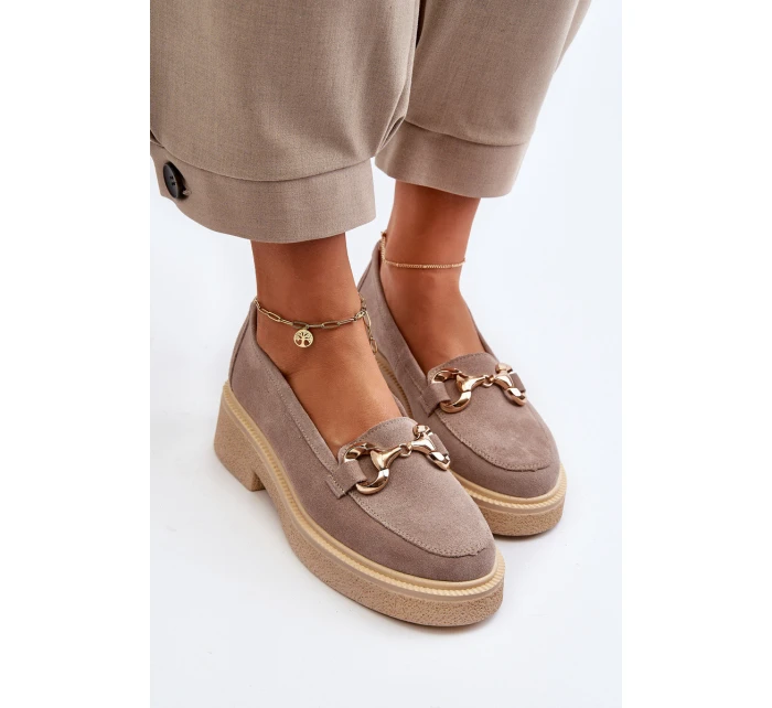 Zazoo 3429 Zamszové Dámské Mokasíny S Ozdobou Hnědé