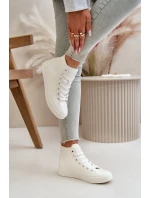 Dámské Zateplené Tenisky Z Eko Kůže Bílé Big Star model 21669546 - Big Star Shoes Dámské Zateplené Tenisky Z Eko Kůže Bílé Big Star model 21669546 - Big Star Shoes