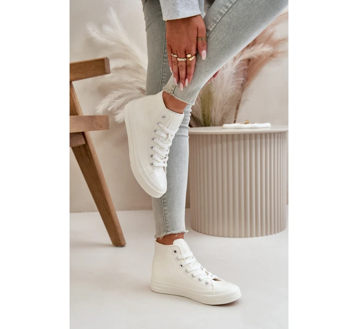 Dámské Zateplené Tenisky Z Eko Kůže Bílé Big Star model 21669546 - Big Star Shoes Dámské Zateplené Tenisky Z Eko Kůže Bílé Big Star model 21669546 - Big Star Shoes