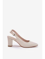 Pohodlné lodičky na podpatku model 21692909 - SERGIO LEONE