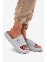 Dámské Pěnové Sandály Na Platformě S  Šedé model 21697225 - VINCEZA