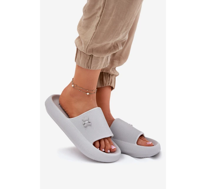 Dámské Pěnové Sandály Na Platformě S  Šedé model 21697225 - VINCEZA